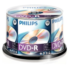 Philips DVD-R 4,7Gb 16x Spindel 50er Packung (50er Label)