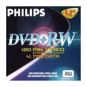 Philips DVD-RW 4,7Gb 4x (1-es Etikett)
