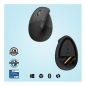 Logitech Lift Vertikale Ergonomische - Links - Graphit