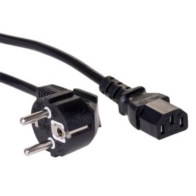 Akyga AK-PC-06C PC Stromkabel, 3 m, schwarz