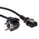 Akyga AK-PC-06C PC Stromkabel, 3 m, schwarz