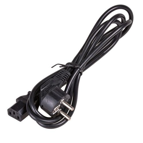 Akyga AK-PC-06C PC Stromkabel, 3 m, schwarz