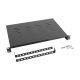 Lanberg 19" fix Regal / Tablett 1U, schwarz, 450/600mm tief für Wand- oder Standgehäuse