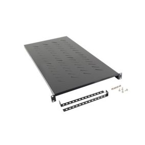   Lanberg 19" fix Regal/Ablage, schwarz, 1U, 1200mm tief für Standgehäuse