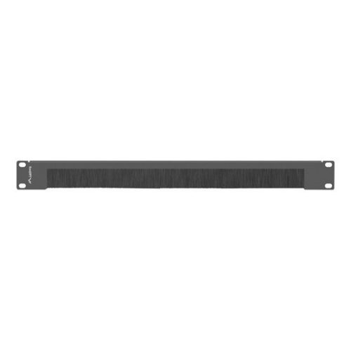 Lanberg 19" 1U Kammplatte, einseitig, schwarz