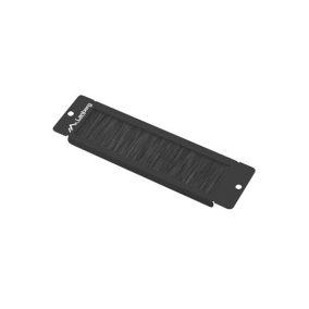 Lanberg 10" Kabeldurchführung mit Bürste, Schwarz