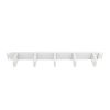 Lanberg 19" 1U Kabelmanagement-Panel mit 5 Kunststoffringen, grau