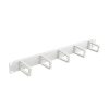 Lanberg 19" 1U Kabelmanagement-Panel mit 5 Kunststoffringen, grau