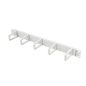   Lanberg 19" 1U Kabelmanagement-Panel mit 5 Kunststoffringen, grau