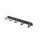 Lanberg 19" 1U Ringpanel mit Kammkabeldurchführung, 5 Ringe, Schwarz