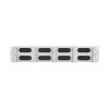 Lanberg 19" 2U Ringpanel mit Kabeldurchführung, 10 Ringe, Grau