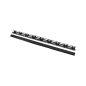   Lanberg Vertikaler Kabelkanal 42U 19" freistehender Schrank 2 Stück, schwarz