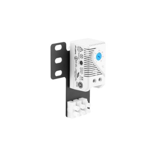 Lanberg Thermostat für 19-Zoll-Rackschränke, geschlossener Stromkreis, 10A, grau