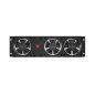   Lanberg 19" 3U vertikales Lüfterpanel, 3x Lüfter, 230V, Schwarz