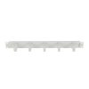 Lanberg 19" 1U Ring Cable Management Panel, 5 Metal Rings, Grau