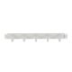 Lanberg 19" 1U Ring Cable Management Panel, 5 Metal Rings, Grau