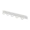 Lanberg 19" 1U Ring Cable Management Panel, 5 Metal Rings, Grau