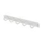   Lanberg 19" 1U Ring Cable Management Panel, 5 Metal Rings, Grau
