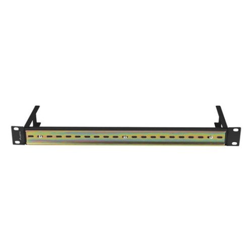 Lanberg 19" 1U DIN-Schienepanel, schwarz