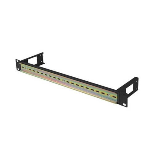 Lanberg 19" 1U DIN-Schienepanel, schwarz