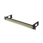 Lanberg 19" 1U DIN-Schienepanel, schwarz