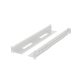 Lanberg 397–680 mm einstellbares Rack-Schienenset, 1U, grau