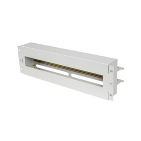 Lanberg 19" 3U Sicherungspanel mit DIN-Schiene, grau