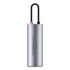 Baseus Metal Glanz 7-Port USB Typ-C HUB Dockingstation, Grau