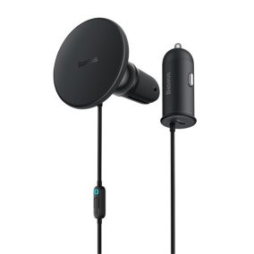   Baseus CW01 Magnetische drahtlose Auto-Telefonladegerät und Halterung für Lüftungsgitter, Schwarz
