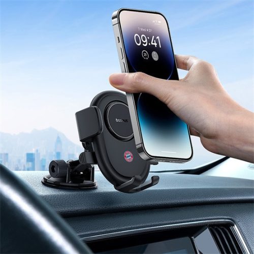 Baseus UltraControl Lite Windschutzscheibe, Armaturenbrett montierbare Auto-Handyhalterung, Schwarz