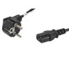 Lanberg CEE 7/7->IEC 320 C13 Netzkabel 1,8 m, schwarz