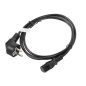 Lanberg CEE 7/7->IEC 320 C13 Netzkabel 1,8 m, schwarz