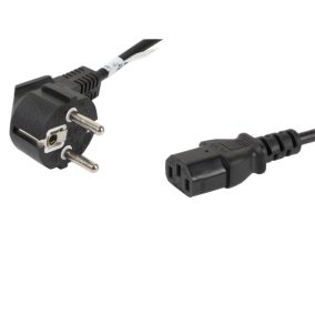Lanberg CEE 7/7->IEC 320 C13 Netzkabel 1,8 m, VDE Schwarz
