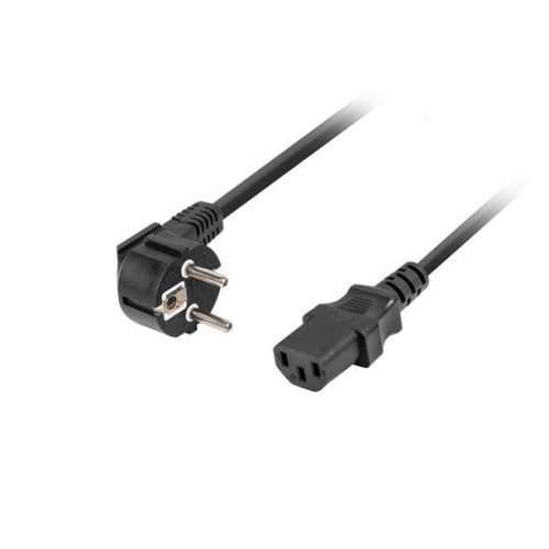 Lanberg CEE 7/7->IEC 320 C13 Netzkabel 1,8 m, VDE Schwarz