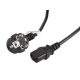 Lanberg CEE 7/7 - IEC 320 C13 Netzkabel - 3m - Schwarz