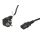 Lanberg CEE 7/7->IEC 320 C13 Netzkabel, 5 m, VDE, schwarz