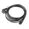 Lanberg CEE 7/7->IEC 320 C13 Netzkabel, 5 m, VDE, schwarz