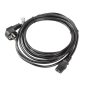 Lanberg CEE 7/7->IEC 320 C13 Netzkabel, 5 m, VDE, schwarz