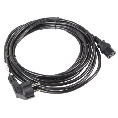 Lanberg CEE 7/7->IEC 320 C13 Netzkabel, 5 m, VDE, schwarz