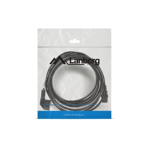 Lanberg CEE 7/7->IEC 320 C13 Netzkabel, 5 m, VDE, schwarz