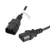 Lanberg IEC 320 C13->C14 Kabel 1,8 m, schwarz