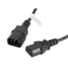Lanberg IEC 320 C13->C14 Kabel 1,8 m, schwarz