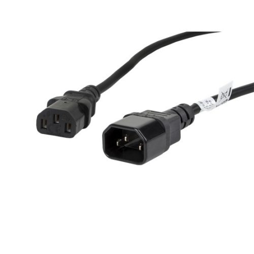 Lanberg IEC 320 C13->C14 Kabel 1,8 m, schwarz