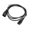 Lanberg IEC 320 C13->C14 Kabel 1,8 m, schwarz