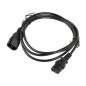 Lanberg IEC 320 C13->C14 Kabel 1,8 m, schwarz
