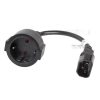 Lanberg IEC 320 C14 auf SCHUKO Adapter 20 cm - Schwarz