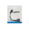 Lanberg IEC 320 C14 auf SCHUKO Adapter 20 cm - Schwarz