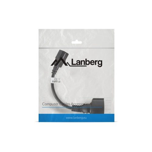 Lanberg IEC 320 C14 auf SCHUKO Adapter 20 cm - Schwarz