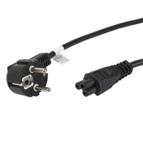   Lanberg CEE 7/7 (Mickey)->IEC 320 C5 Stromkabel, 1,8 m, VDE, schwarz
