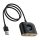 Baseus Square Round 4-in-1 USB Typ-A HUB Dockingstation, 1 m, Schwarz